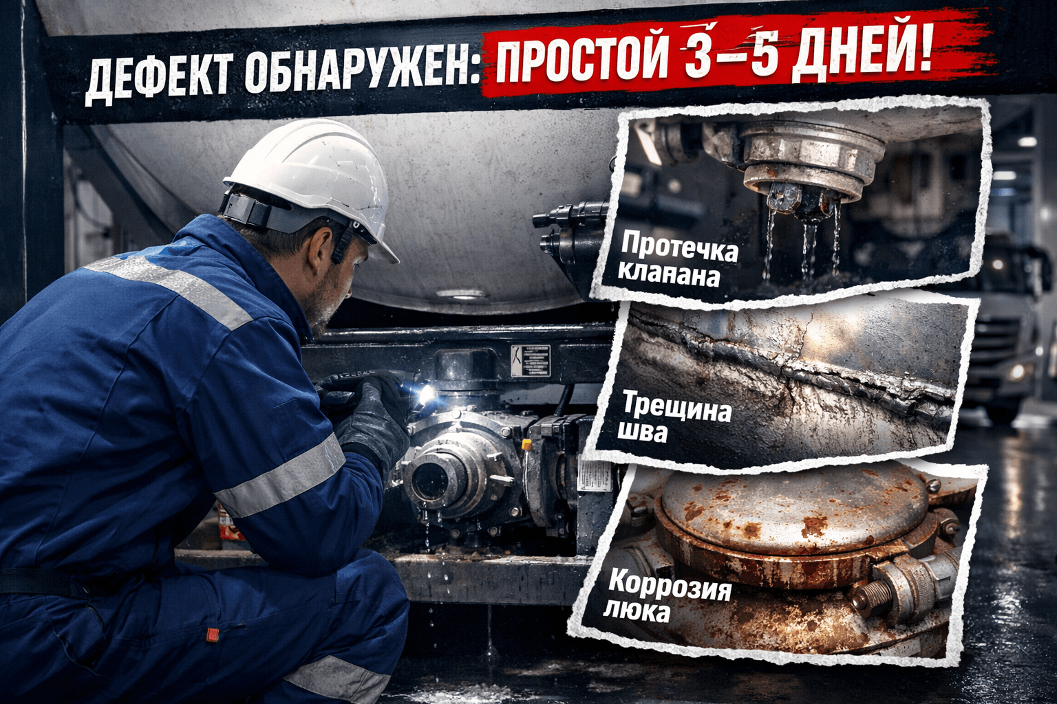 Ремонт танк-контейнеров и цистерн: какие дефекты чаще всего снимают технику с линии